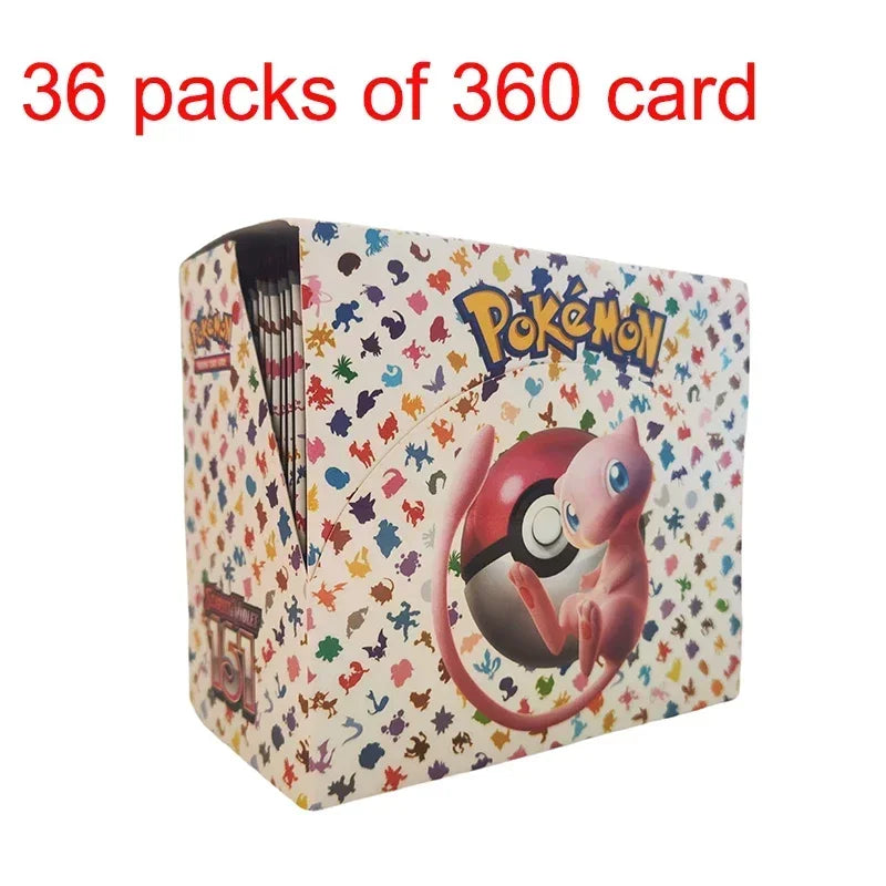 360Pcs Pokemon Card Prismatic Evolutions Scarlet Violet 151 Surging Sparks PALDEAN FATES English Booster Battle Transaction Card