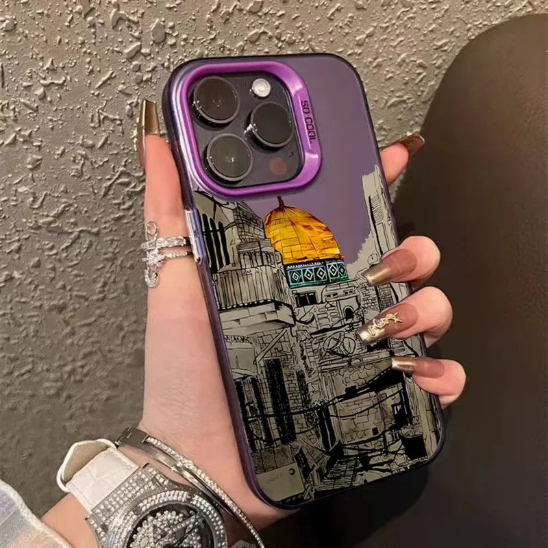 Building Silhouette Design Print Phone Case