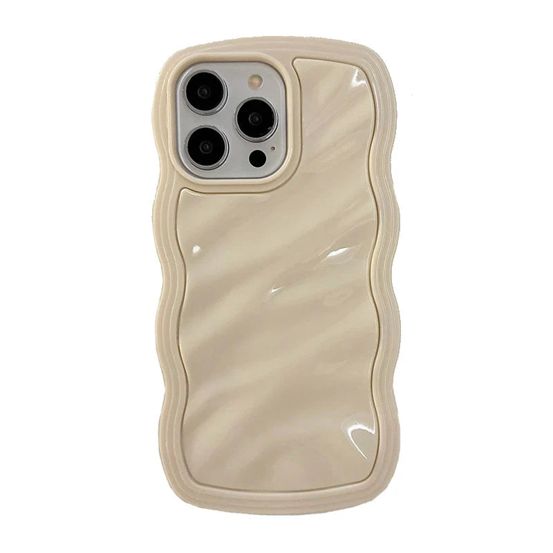 3D Wave Lines Curly Water Ripple Ruffle Shockpoof Phone Case
