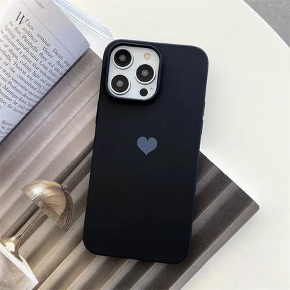 Candy Color Love Heart Phone Case