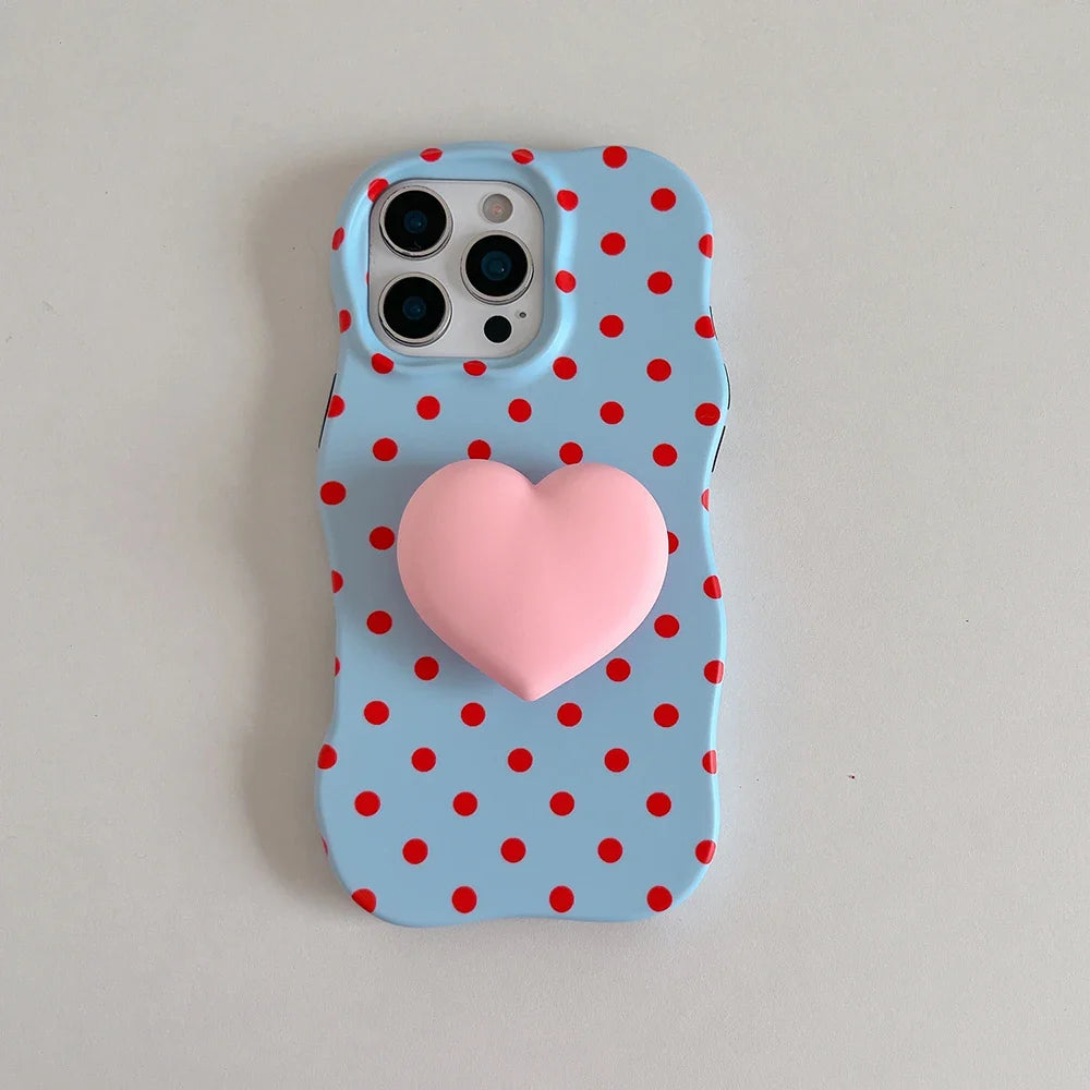 2 IN 1 Polka Dot Phone Case