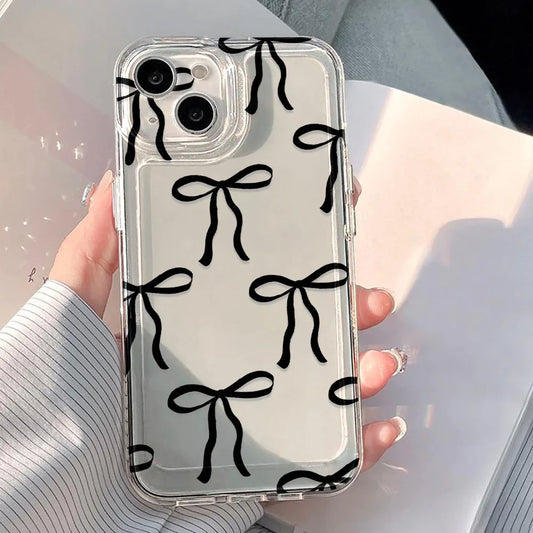 Black Bow Clear Case Phone Case