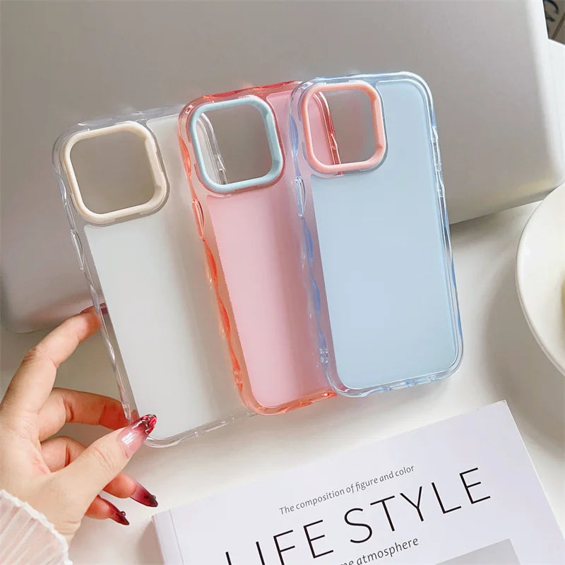 Candy Color Jelly Transparent Shockproof TPU Phone Case New