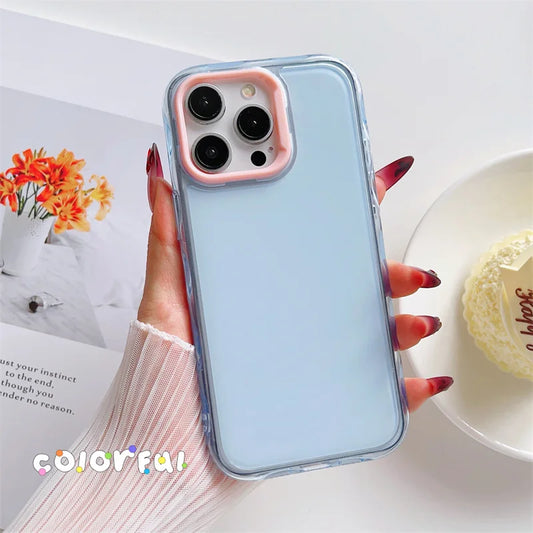 Candy Color Jelly Transparent Shockproof TPU Phone Case