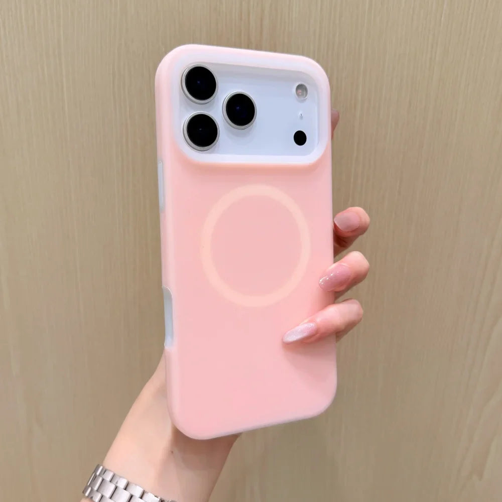 Candy Color Soft Jelly Liquid Silicone For Magsafe Magnetic Wireless Charge Phone Case