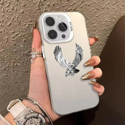 Black And Silver Eagle Design Phone Case
