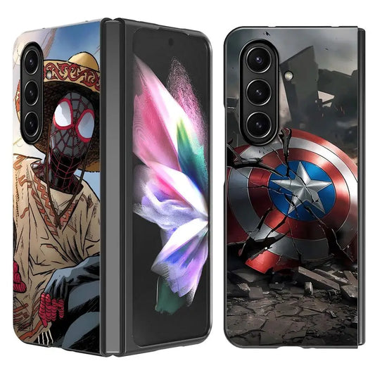 Back Phone Cover Case for Samsung Galaxy ZFold4 ZFold3 ZFold5 ZFold6 Z Fold 7 6 5 4 3 ZFold7 Marvel Spider-Man