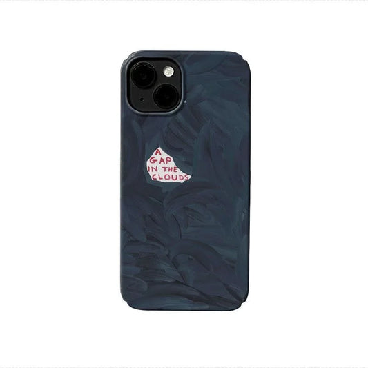 Artistic Dark Abstract Brushstrokes A GAP IN THE CLOUDS Chic Phone Case