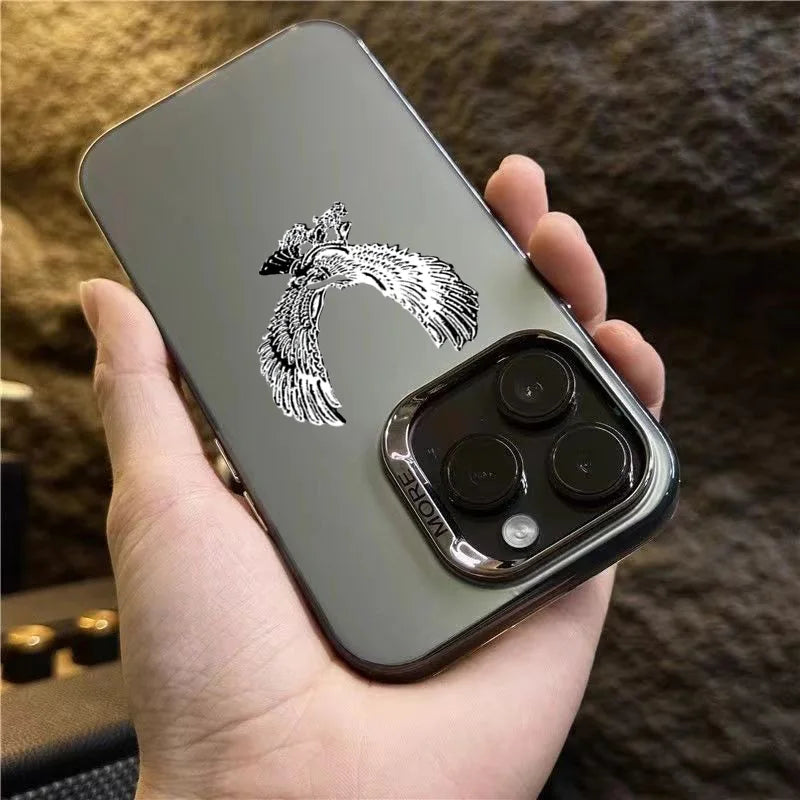 Black And Silver Eagle Design Phone Case
