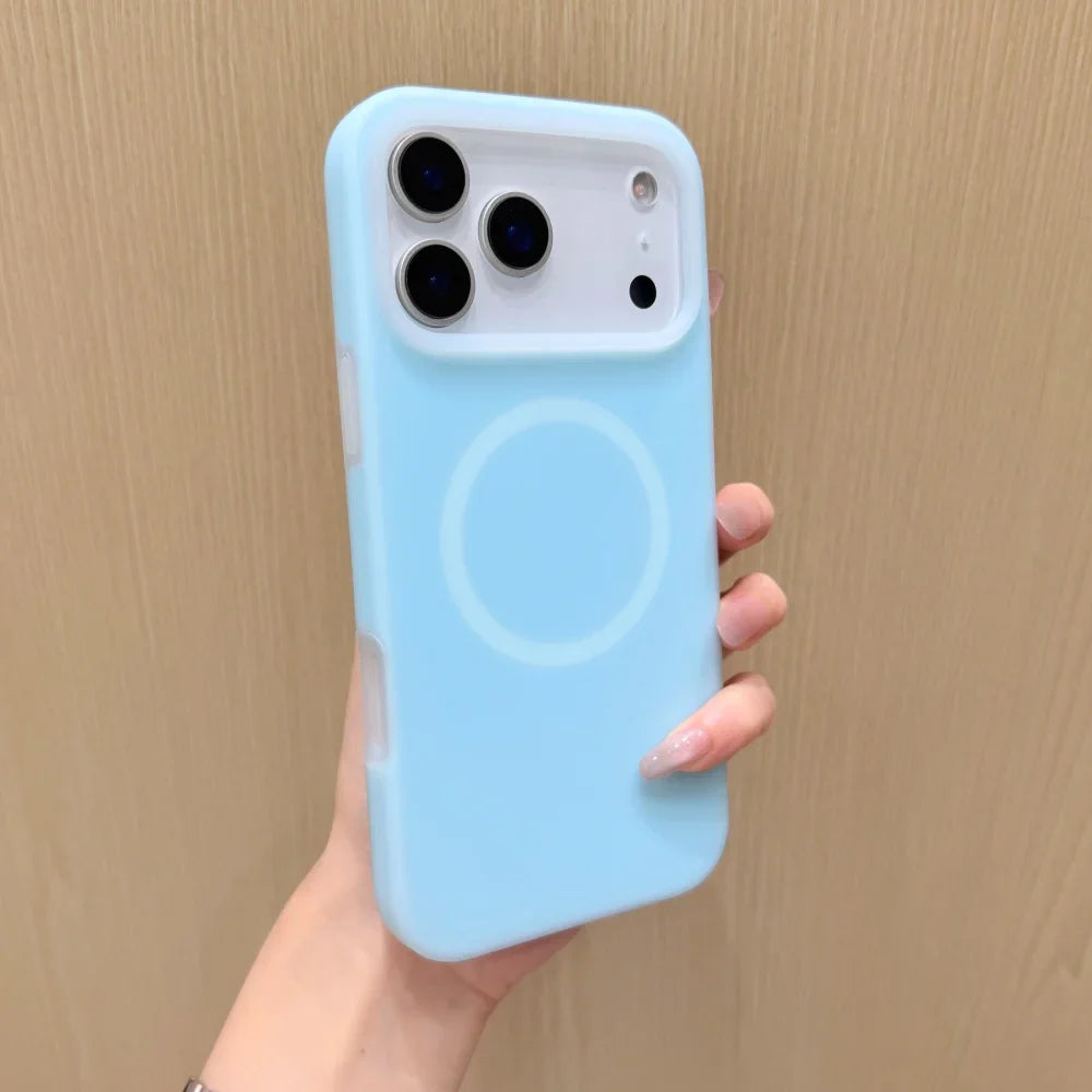 Candy Color Soft Jelly Liquid Silicone For Magsafe Magnetic Wireless Charge Phone Case