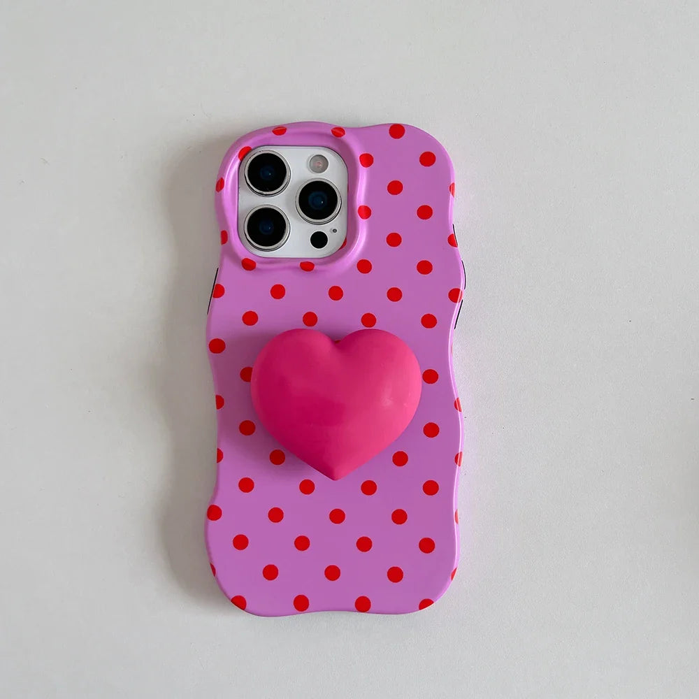 2 IN 1 Polka Dot Phone Case